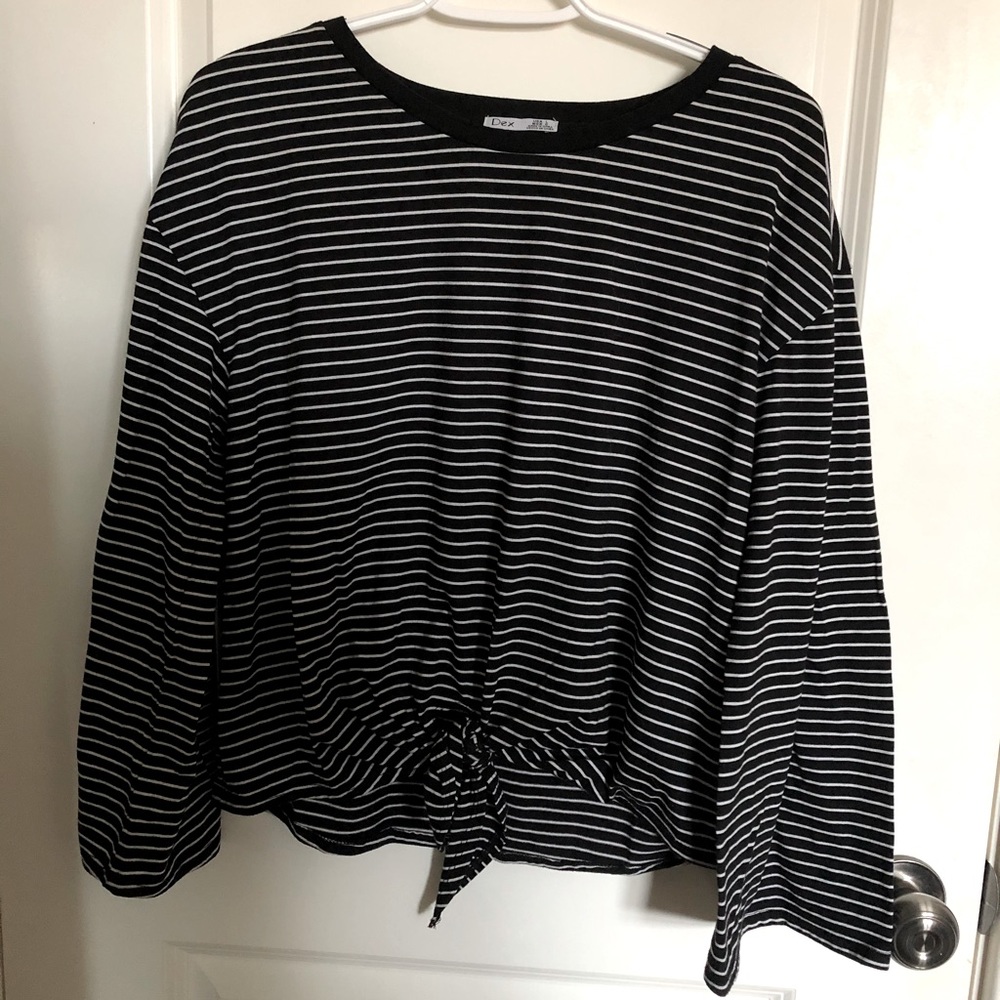 Black and white striped shirt